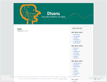 Tablet Screenshot of disons.wordpress.com