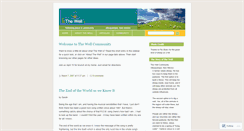 Desktop Screenshot of cometothewell.wordpress.com