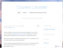 Tablet Screenshot of couriersleicester.wordpress.com