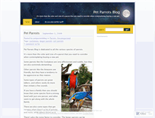 Tablet Screenshot of petparrotsblog.wordpress.com