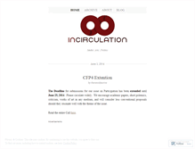 Tablet Screenshot of incirculation.wordpress.com