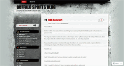 Desktop Screenshot of buffalosportsblog.wordpress.com