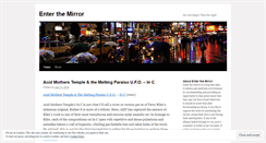 Desktop Screenshot of enterthemirror.wordpress.com