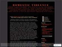Tablet Screenshot of domesticviolence09.wordpress.com