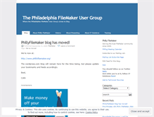 Tablet Screenshot of phillyfilemaker.wordpress.com