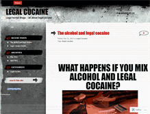 Tablet Screenshot of legalcocaine.wordpress.com