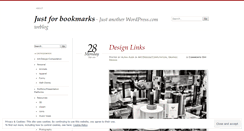 Desktop Screenshot of justforbookmarks.wordpress.com