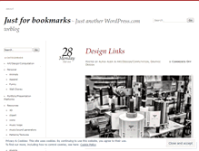 Tablet Screenshot of justforbookmarks.wordpress.com
