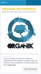 Mobile Screenshot of organikrecordings.wordpress.com