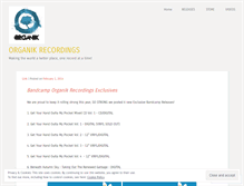 Tablet Screenshot of organikrecordings.wordpress.com