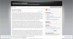 Desktop Screenshot of edreformbyundergrads.wordpress.com