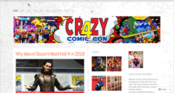 Desktop Screenshot of crazy4comiccon.wordpress.com