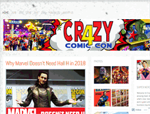 Tablet Screenshot of crazy4comiccon.wordpress.com