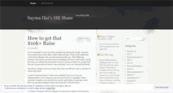 Desktop Screenshot of hrshare.wordpress.com