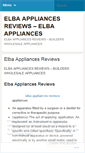 Mobile Screenshot of elbaappliancesreviewscgn.wordpress.com