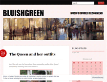 Tablet Screenshot of bluishgreen.wordpress.com