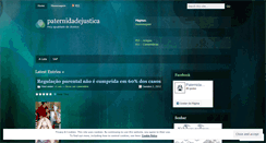 Desktop Screenshot of paternidadejustica.wordpress.com