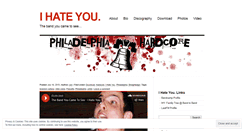 Desktop Screenshot of ihateyoutheband.wordpress.com