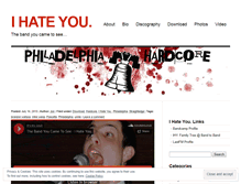 Tablet Screenshot of ihateyoutheband.wordpress.com