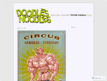 Tablet Screenshot of doodlesnoodles.wordpress.com