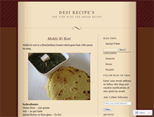 Tablet Screenshot of desirecipes.wordpress.com
