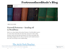 Tablet Screenshot of fortressofnerditude.wordpress.com