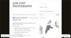 Desktop Screenshot of lowcostphotography.wordpress.com