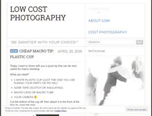 Tablet Screenshot of lowcostphotography.wordpress.com