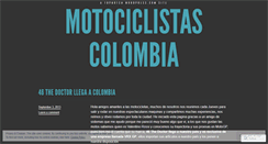 Desktop Screenshot of motociclistascolombia.wordpress.com