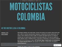 Tablet Screenshot of motociclistascolombia.wordpress.com