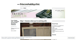 Desktop Screenshot of friscoshabbychic.wordpress.com