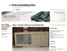 Tablet Screenshot of friscoshabbychic.wordpress.com