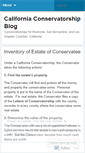 Mobile Screenshot of inlandempireconservatorship.wordpress.com