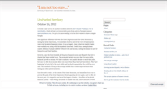 Desktop Screenshot of iamnottoosure.wordpress.com