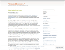 Tablet Screenshot of iamnottoosure.wordpress.com