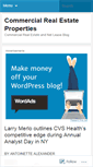 Mobile Screenshot of commercialrealestateproperties.wordpress.com