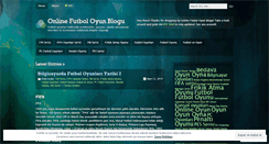 Desktop Screenshot of futboloyun.wordpress.com