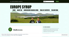 Desktop Screenshot of europesyrup.wordpress.com
