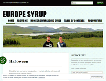 Tablet Screenshot of europesyrup.wordpress.com