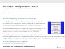 Tablet Screenshot of bloghowtoquitchewing.wordpress.com