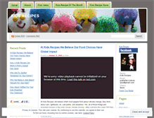 Tablet Screenshot of kidsrecipes2009.wordpress.com