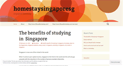 Desktop Screenshot of homestaysingaporesg.wordpress.com