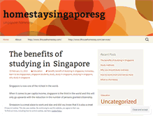 Tablet Screenshot of homestaysingaporesg.wordpress.com