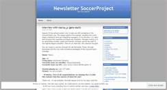 Desktop Screenshot of newslettersoccerproject.wordpress.com