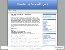 Tablet Screenshot of newslettersoccerproject.wordpress.com