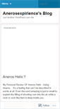 Mobile Screenshot of anerosexpirience.wordpress.com