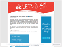 Tablet Screenshot of okletsplay.wordpress.com