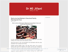 Tablet Screenshot of msjillani.wordpress.com