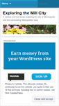 Mobile Screenshot of exploringthemillcity.wordpress.com