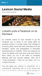 Mobile Screenshot of lexiconsocialmedia.wordpress.com